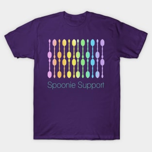 Spoonie Support! (Rainbow Ombre) T-Shirt